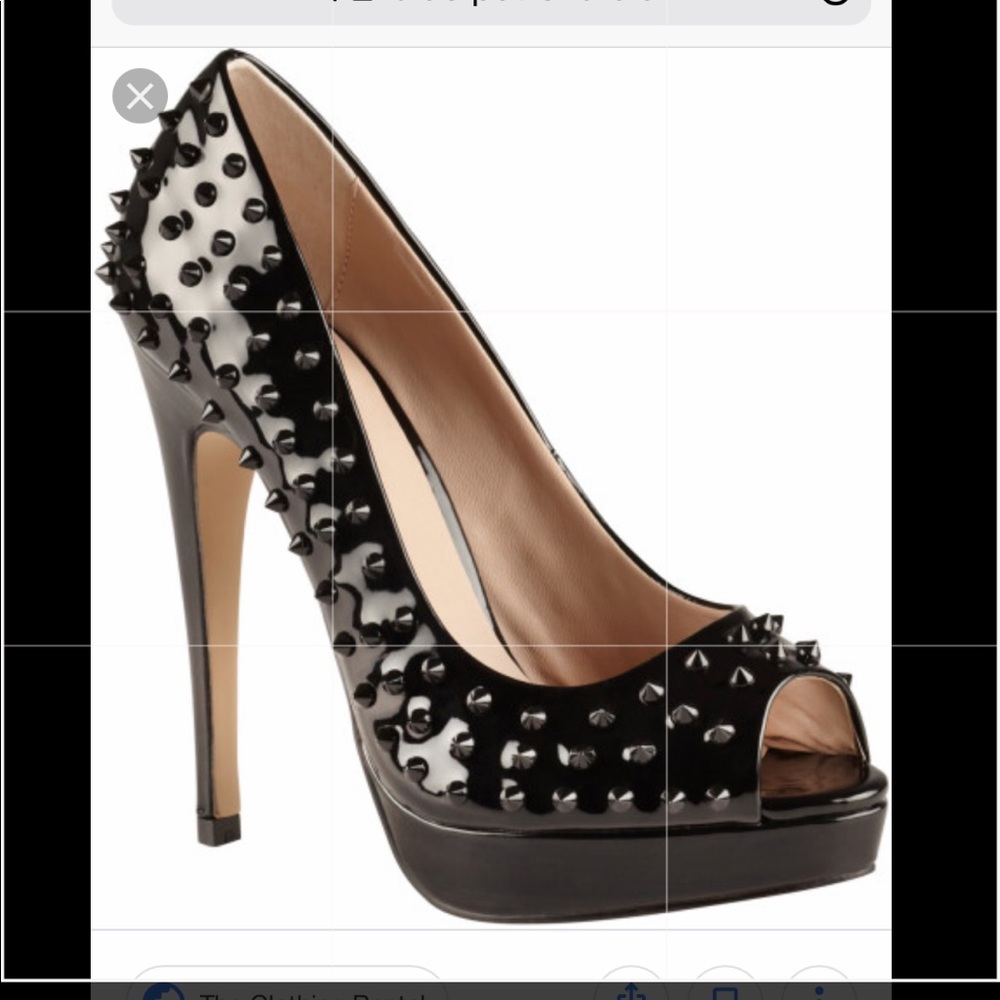 Aldo Black Spike Heels